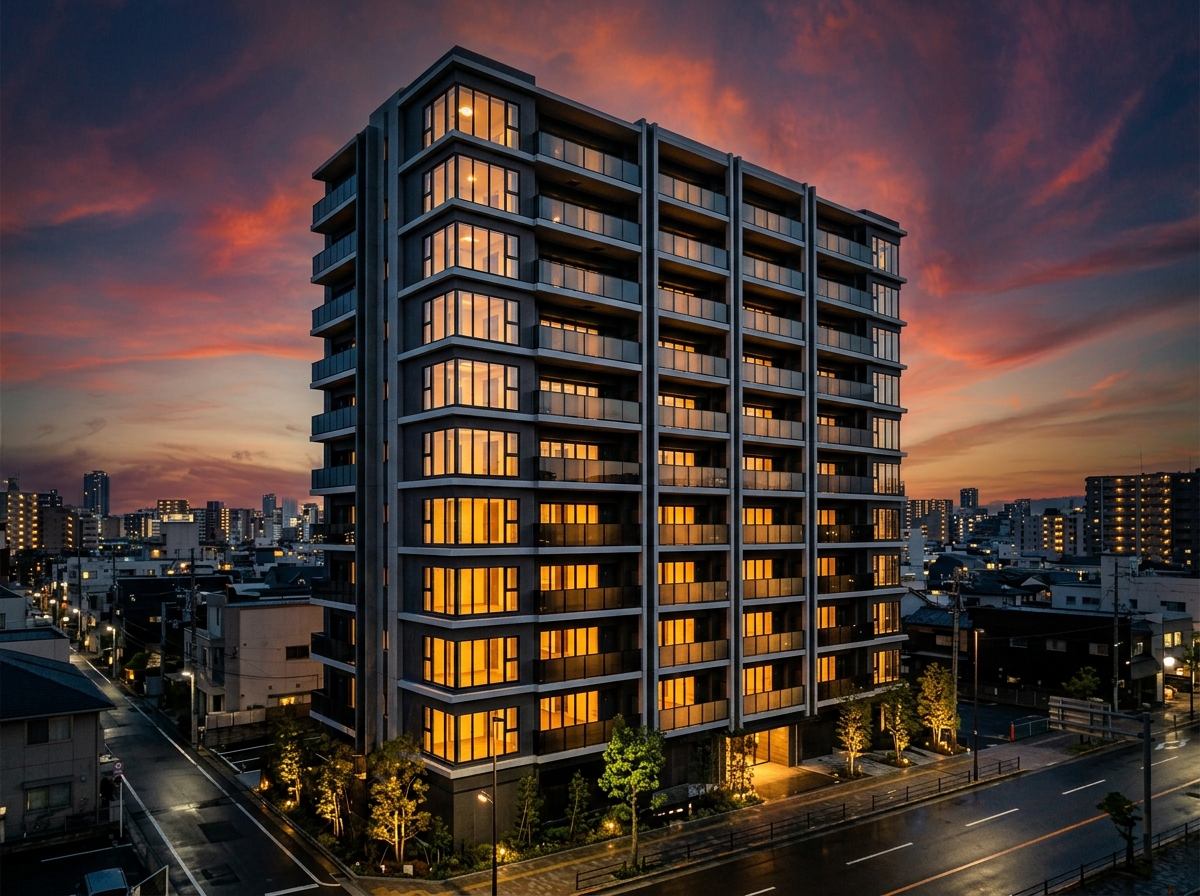 梅田駅徒歩4分 デザイナーズマンション外観