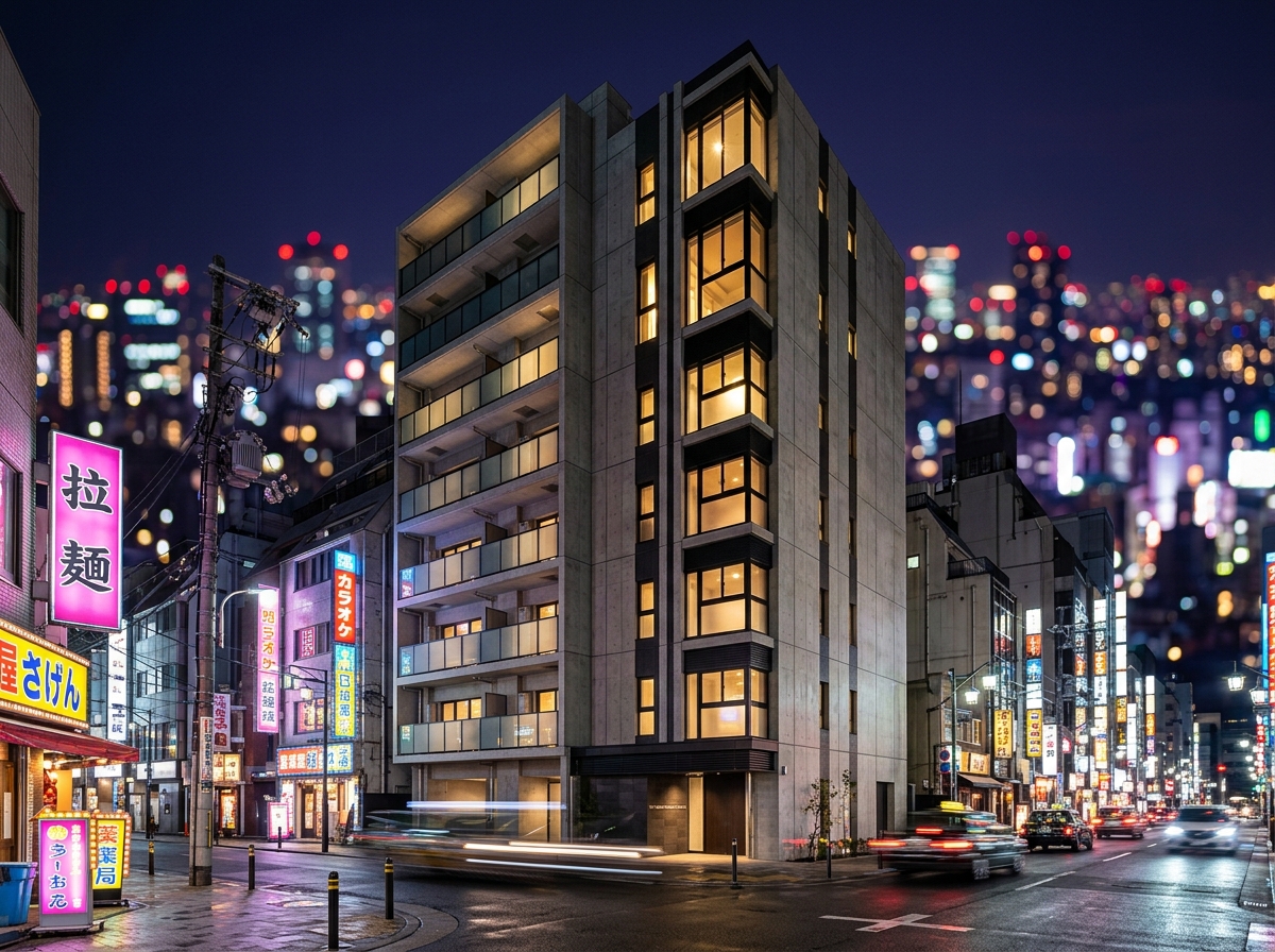 難波エリア一棟マンション外観